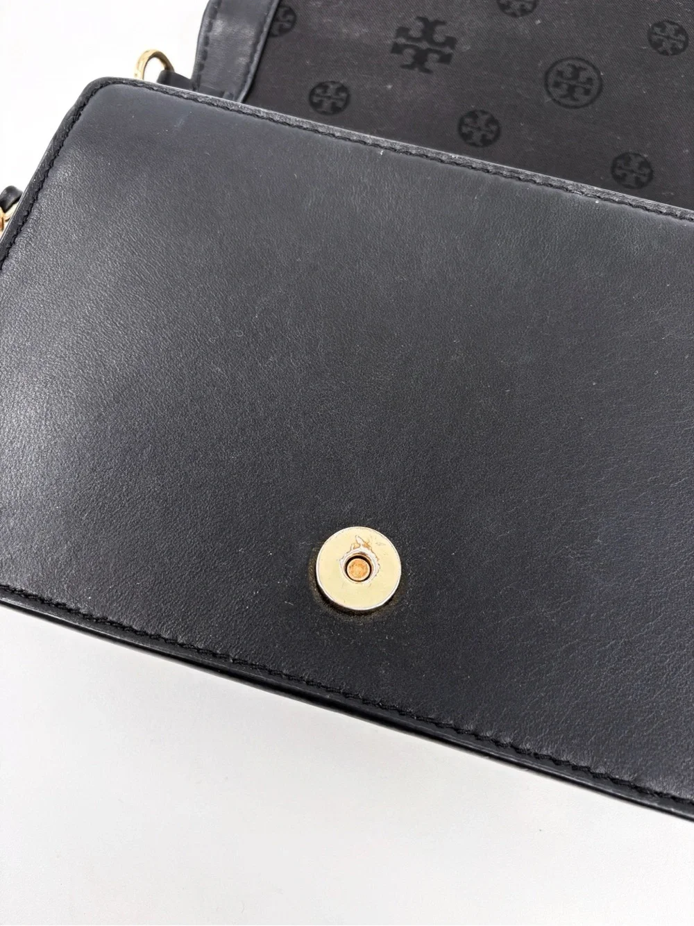 TORY BURCH Alexa Combo Quilted Black Leather Crossbody Bag